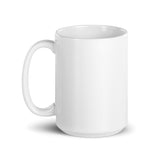 lady Silhouette Butterfly White Mug